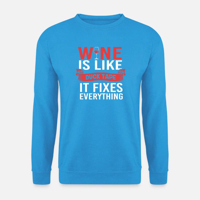 Wein Sommelier Feinschmecker - Unisex Pullover - Meeresblau