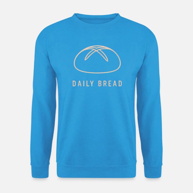 Daily Bread Minimal-Emblem - Unisex Pullover - Meeresblau