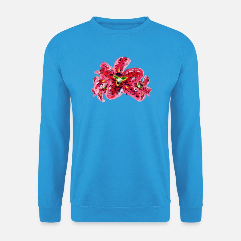 Lilien - Unisex Pullover - Meeresblau