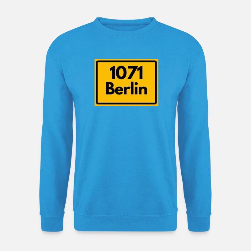 OLD POSTCODE 1071 BERLIN BERLIN OSTALGIE - Unisex Sweatshirt - sea blue