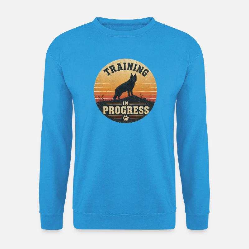 Training in Progress - Unisex Pullover - Meeresblau
