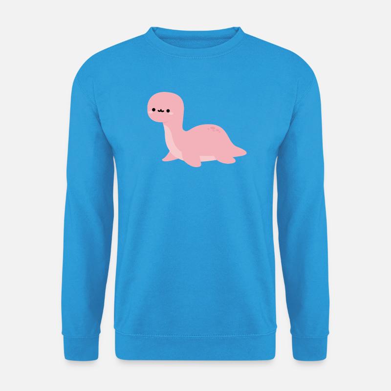 Brontosaurus-Mundharmonika - Unisex Pullover - Meeresblau