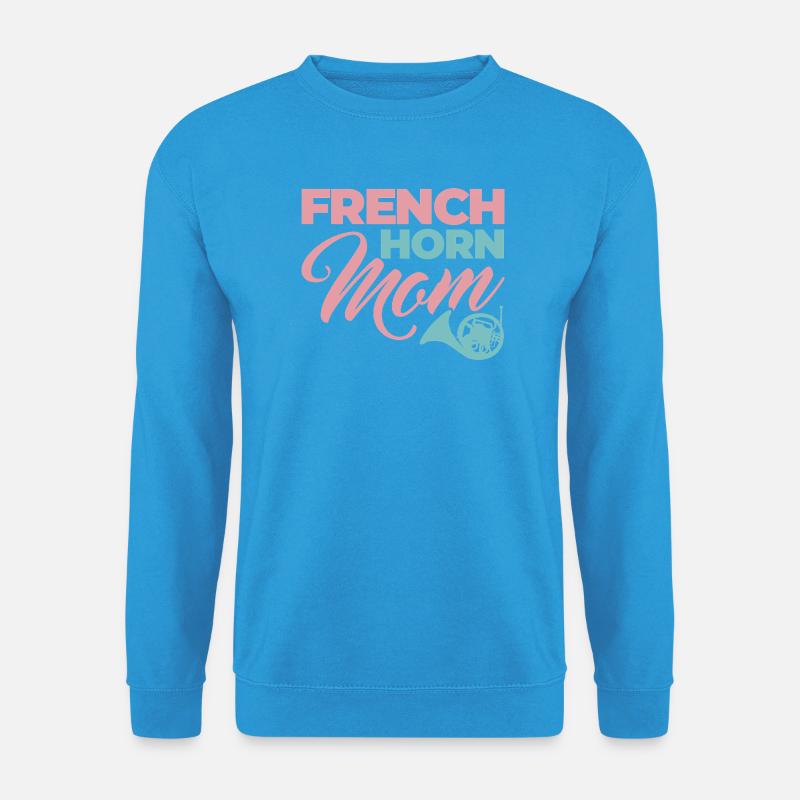 French Horn Mom - Unisex Pullover - Meeresblau