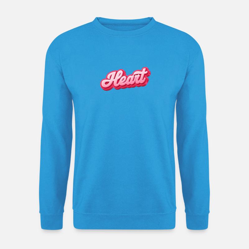 Herzglanz Script Schriftzug - Unisex Pullover - Meeresblau