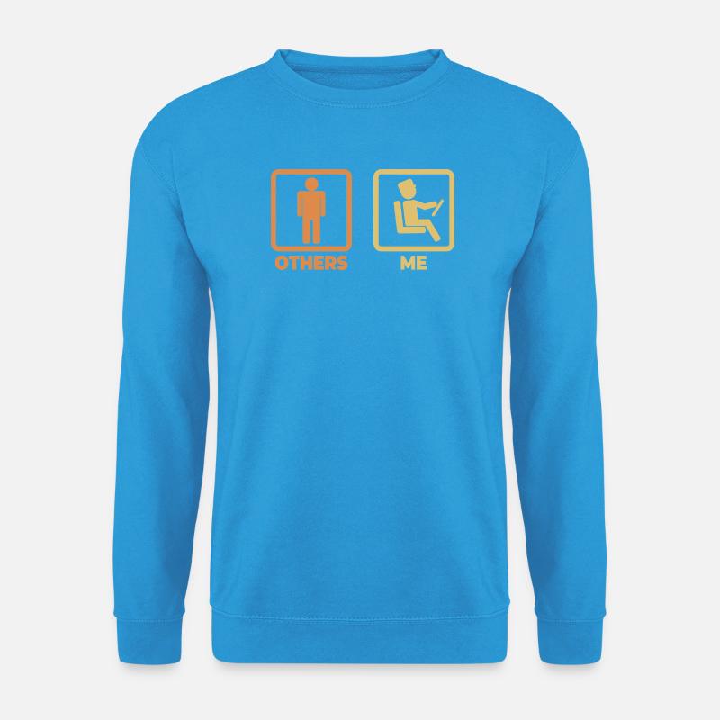 Busfahrer Strichmännchen - Unisex Pullover - Meeresblau