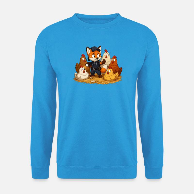 Fuchs Sicherheitsheld Hof - Unisex Pullover - Meeresblau