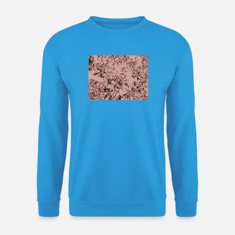 Rose Vines Abstract Pattern - Unisex Sweatshirt - sea blue