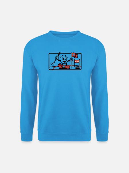 Minigolf Retro Cartoon Golfball JGA Team - Unisex Sweatshirt - sea blue