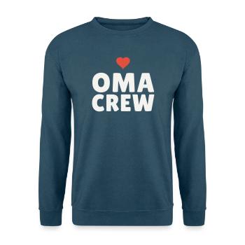 Équipe de Grand-mère Cœur Cadeau Grand-mère Équipe de la Fête des Mères - Sweat-shirt Unisexe - bleu mer - Devant - Alina (178cm) & Michal (187cm)
