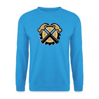 Logo du marteau Zimmermann - Sweat-shirt Unisexe - bleu mer - Devant - Alina (178cm) & Michal (187cm)