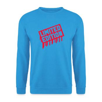 Limitierte Edition Stempel - Unisex Pullover - Meeresblau - Vorne - Alina (178cm) & Michal (187cm)