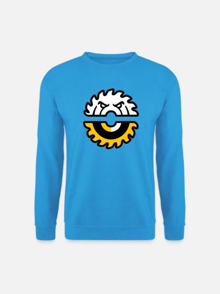 Circular Saw Face Graphic - Unisex Sweatshirt - sea blue