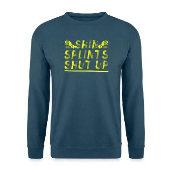 Funny XC Running Runner Gifts Unique Edition - Unisex Sweatshirt - sea blue - Front - Alina (178cm) & Michal (187cm)