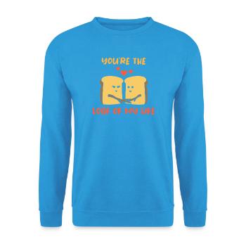 Bread Baker Bakery Bread Roll Baking - Unisex Sweatshirt - sea blue - Front - Alina (178cm) & Michal (187cm)