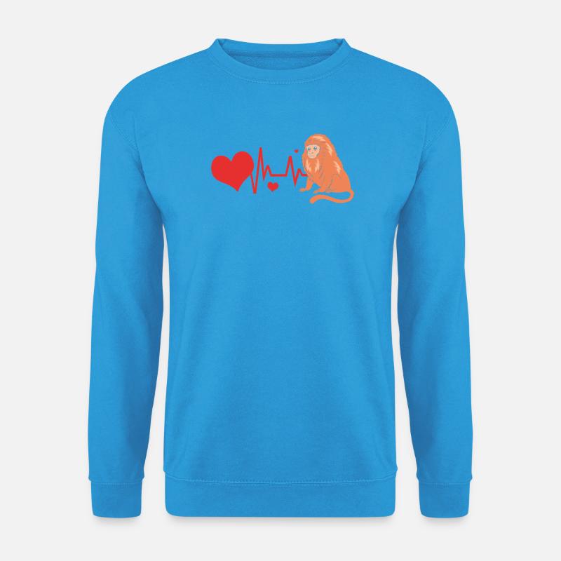 Tamarin Monkey Monkey Monkey Monkey Face - Unisex Sweatshirt - sea blue