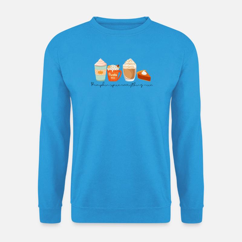 ☕ Pumpkin Spice Everything Nice 🎃 - Unisex Pullover - Meeresblau