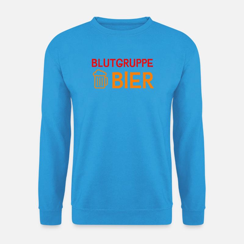 Blutgruppe Bier - Unisex Pullover - Meeresblau