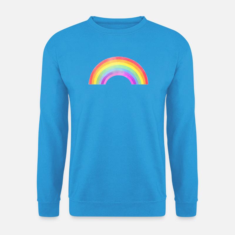 Regenbogenbogen  - Unisex Pullover - Meeresblau