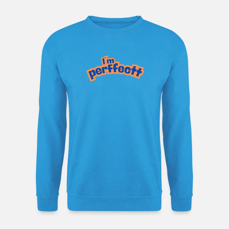 Perfektes Orange - Unisex Pullover - Meeresblau