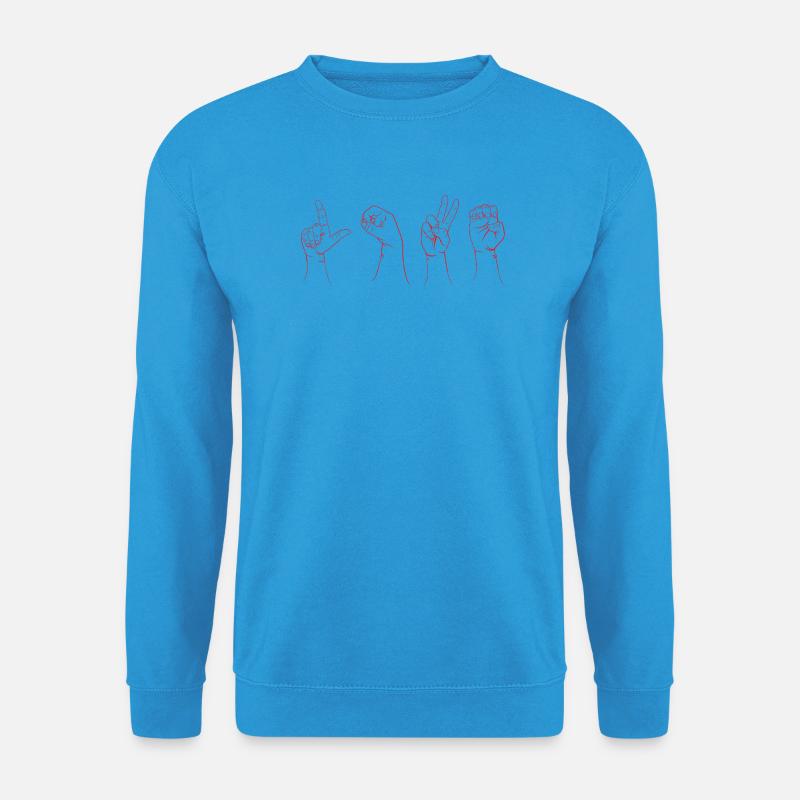 LIEBE ROTE LSF - Unisex Pullover - Meeresblau