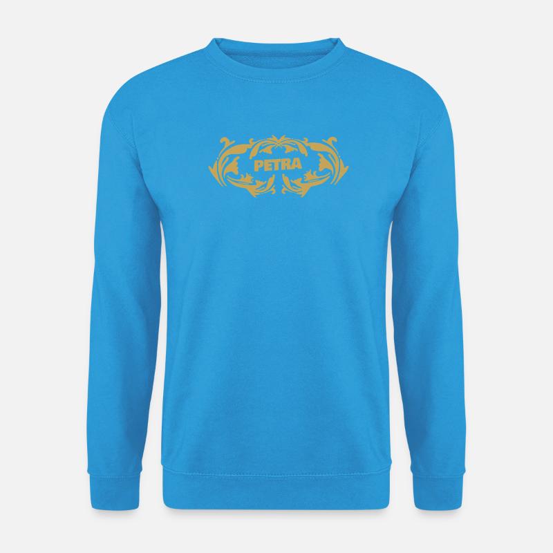 Name Petra - Unisex Pullover - Meeresblau