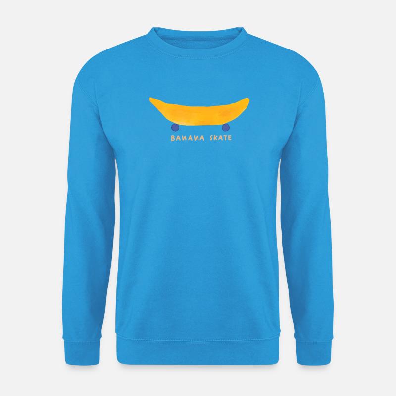 Banane Lustige Frucht Illustration - Unisex Pullover - Meeresblau