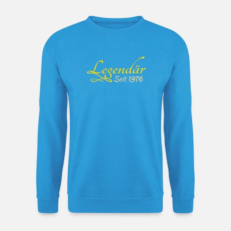 geboren 1976 - Unisex Pullover - Meeresblau