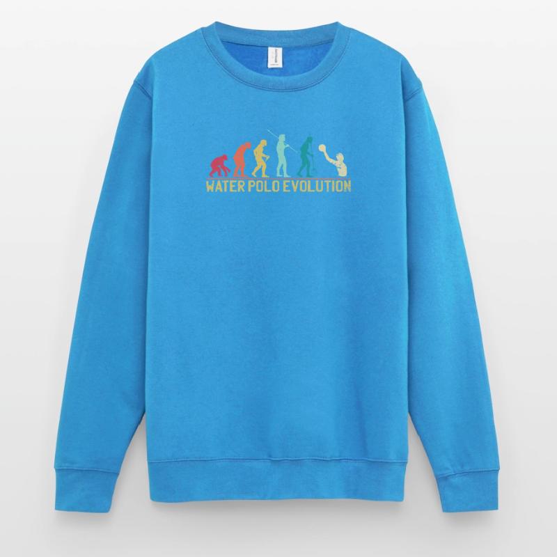 Conception de la progression du water-polo Evolution Sweat-shirt Unisexe