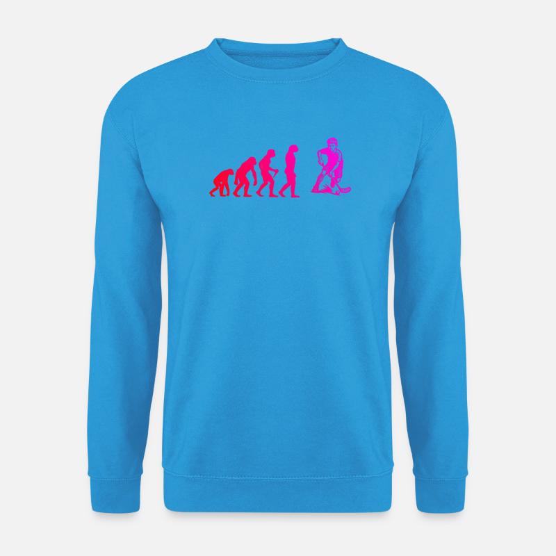 Puristisches Floorball Thema - Unisex Pullover - Meeresblau