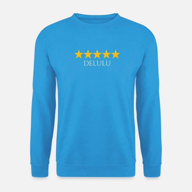 Fünf Sterne Delulu - Unisex Pullover - Meeresblau