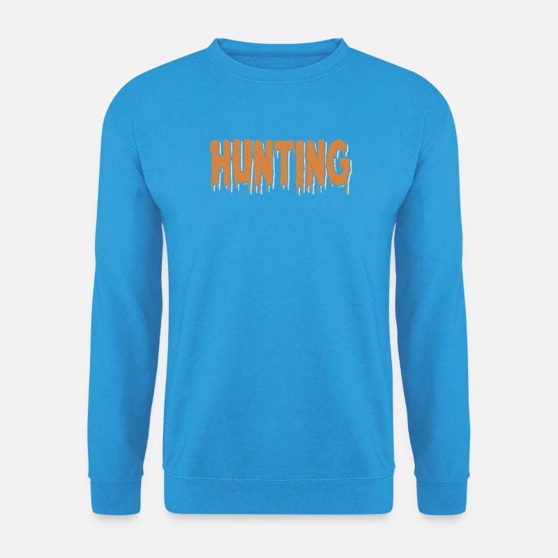 Abenteuerliches Hunted Tierdesign - Unisex Pullover - Meeresblau