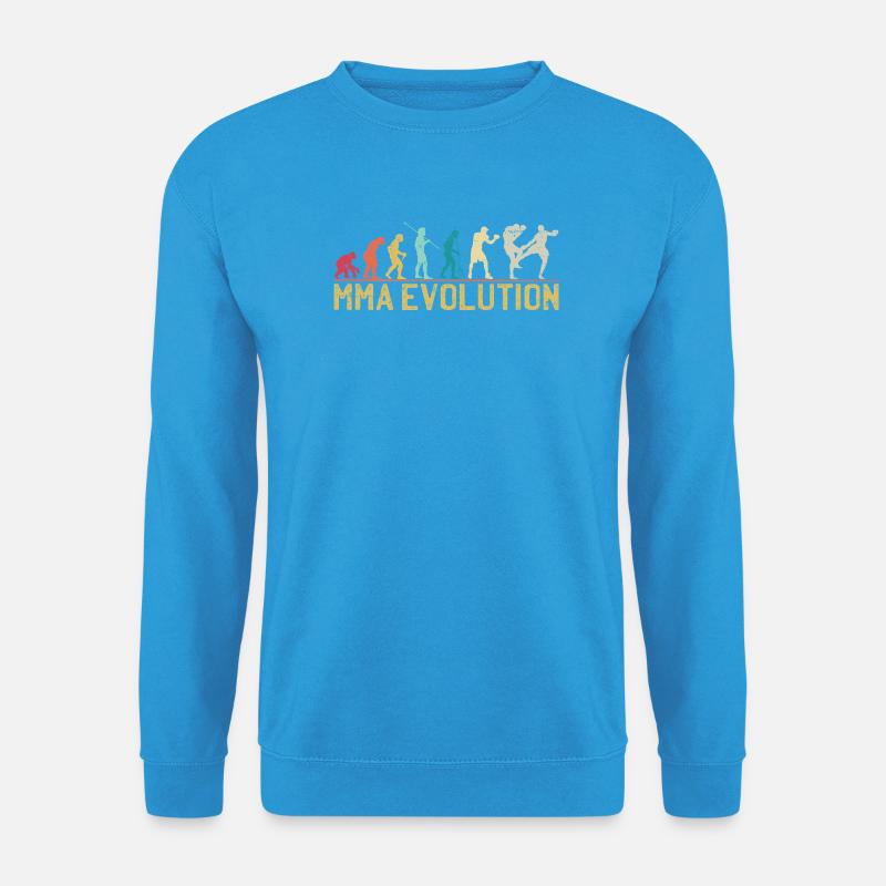 MMA Evolution Silhouette Design - Unisex Pullover - Meeresblau