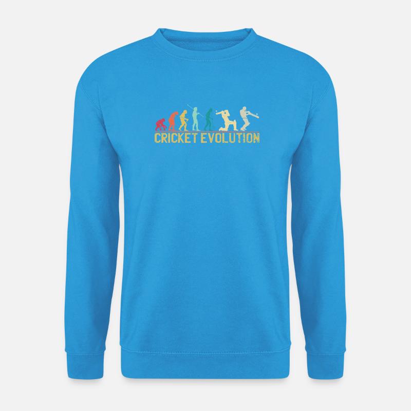 Cricket Evolution Themed Design - Unisex Sweatshirt - sea blue