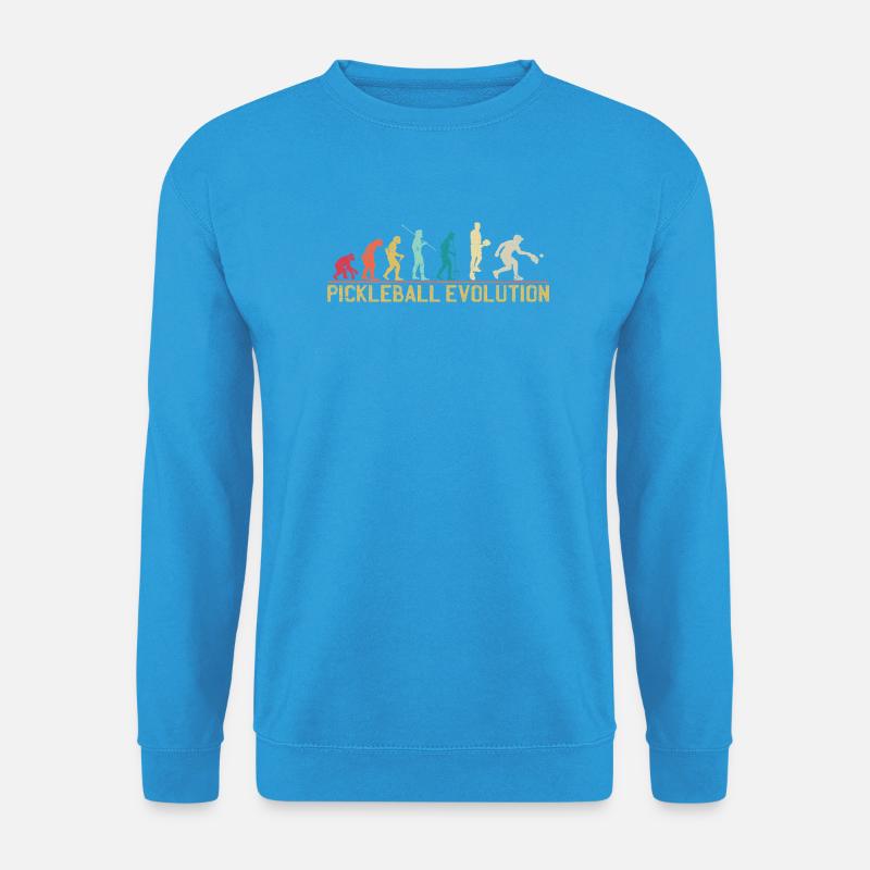Pickleball Evolution Progression Design - Unisex Pullover - Meeresblau