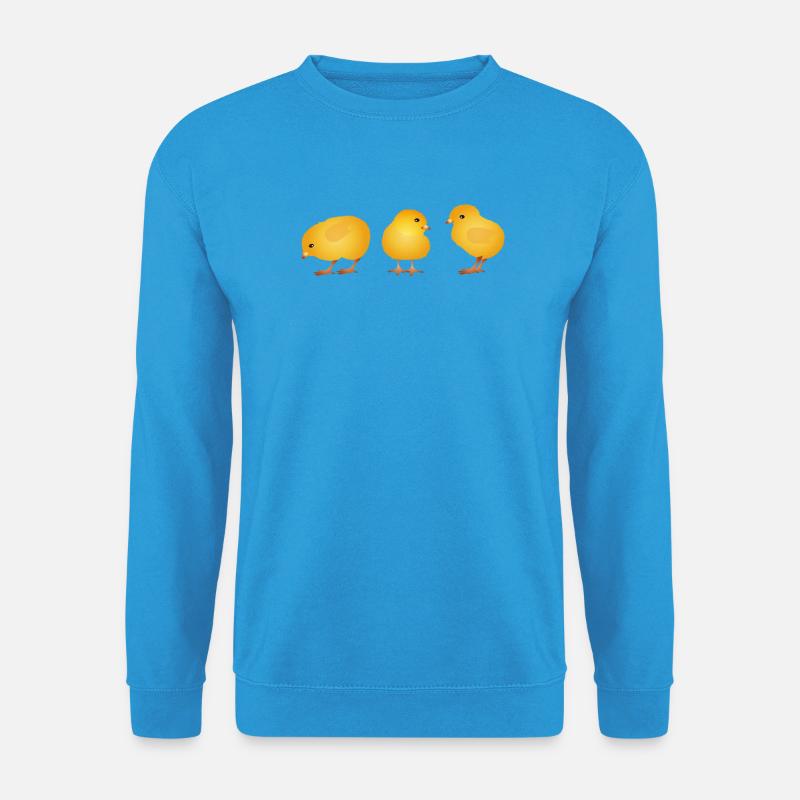 Chick – Cute Spring and Easter Motif - Unisex Sweatshirt - sea blue