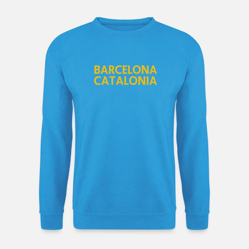 Barcelona – Katalonien Lyrisches Design - Unisex Pullover - Meeresblau