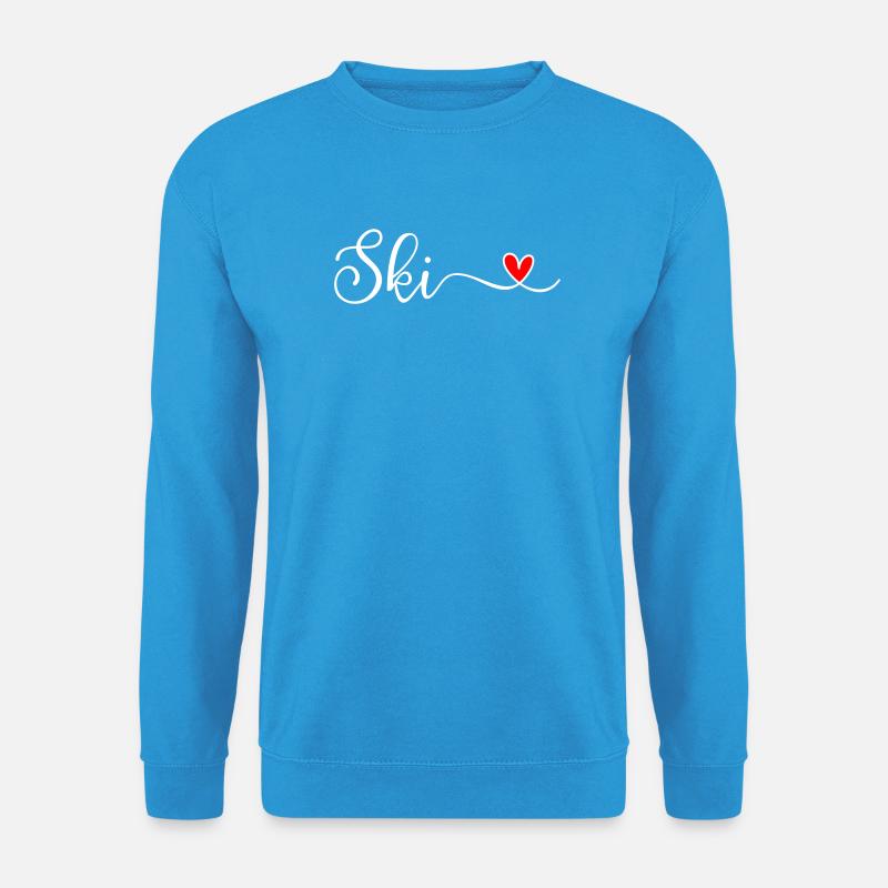 Ski - Unisex Pullover - Meeresblau