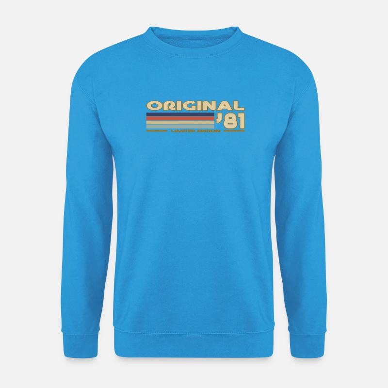 1981 - Unisex Pullover - Meeresblau