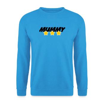 Mom of the Year - Mother's Day - Unisex Sweatshirt - sea blue - Front - Alina (178cm) & Michal (187cm)
