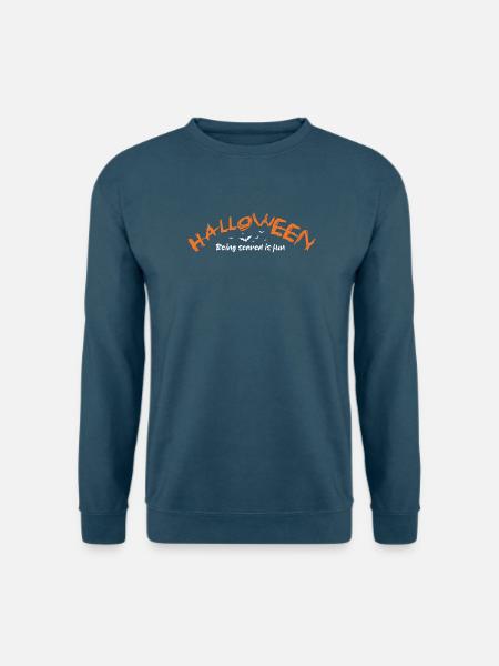 Halloween_being_scared_is_fun - Unisex Sweatshirt - sea blue