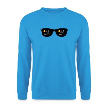 naviguer - Sweat-shirt Unisexe - bleu mer - Devant - Alina (178cm) & Michal (187cm)