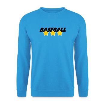 Baseball - Sport - Sweat-shirt Unisexe - bleu mer - Devant - Alina (178cm) & Michal (187cm)