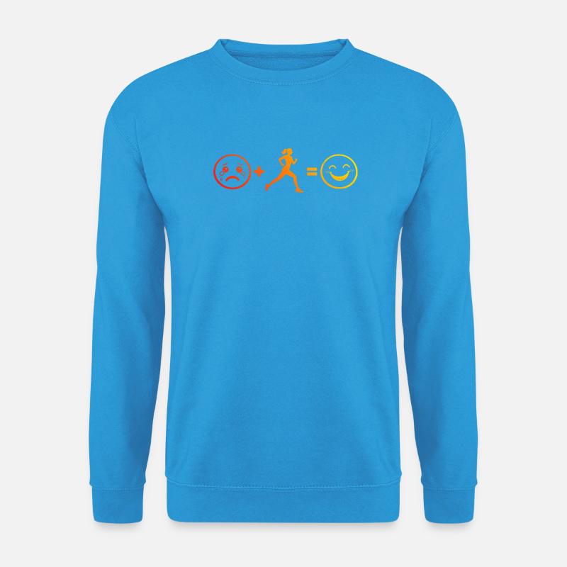 Geschenkidee für eine Running mit Running - Unisex Pullover - Meeresblau