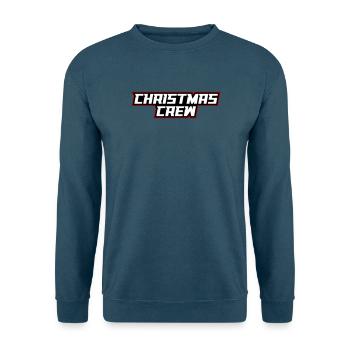 Christmas Crew Weihnachten - Unisex Sweatshirt - sea blue - Front - Alina (178cm) & Michal (187cm)