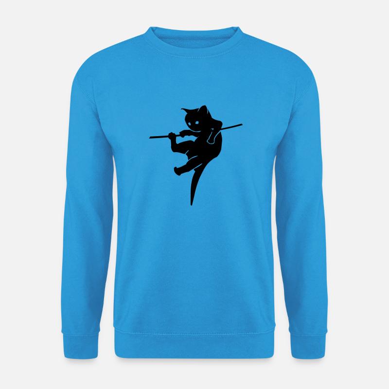 katze_24 - Unisex Pullover - Meeresblau