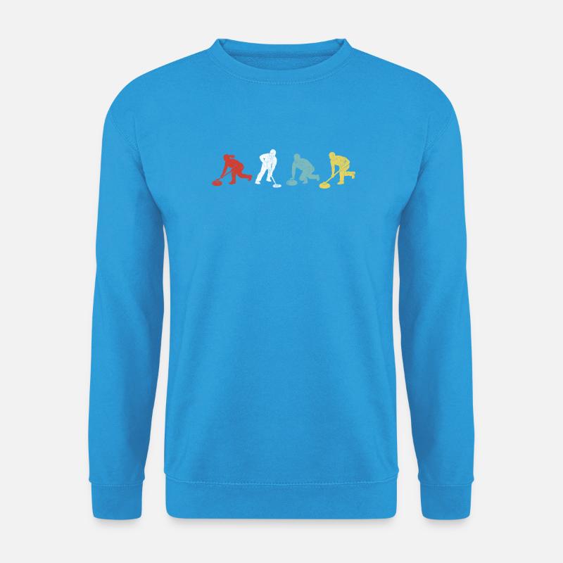 Vierfarbige Putz-Helden - Unisex Pullover - Meeresblau