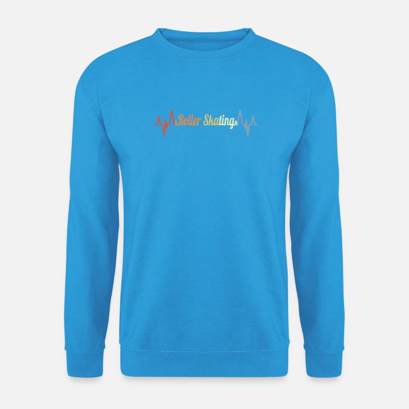 Rollerskates Herzklopfen - Unisex Pullover - Meeresblau