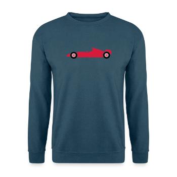 rennwagen rennen auto - Unisex Pullover - Meeresblau - Vorne - Alina (178cm) & Michal (187cm)