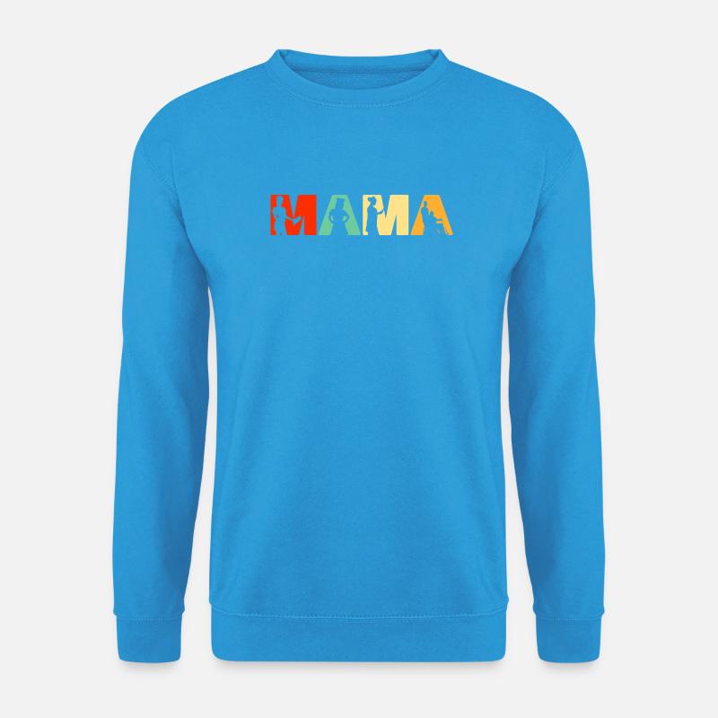 Nurse Mama Lustige Retro Gesundheitswesen Mutterkunst - Unisex Pullover - Meeresblau