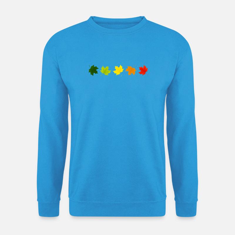 Der Herbst ist da - Unisex Pullover - Meeresblau